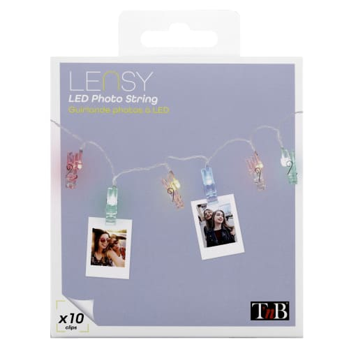 T'nB LSLEDCLIP kædelys 1,2 m 10 Lampe( r) LED