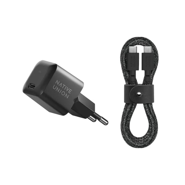 Native Union FAST30-CC-BKCOS-EU oplader til mobil enhed Laptop, Smartphone, Tablet Sort Vekselstrøm Hurtig opladning Indendørs