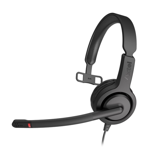 Axtel VOICE UC28 mono USB-A Kuulokkeet Langallinen Pääpanta Toimisto/puhelukeskus USB A-tyyppi Musta
