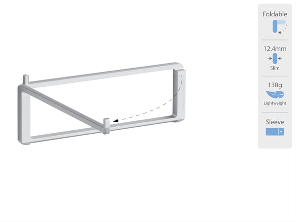 Rain Design mBar pro Ställ till bärbara datorer Silver