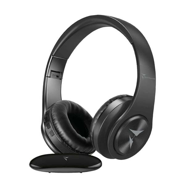 Techmade TM-YH690 hörlur och headset Hörlurar Trådlös Huvudband Musik/vardag Svart