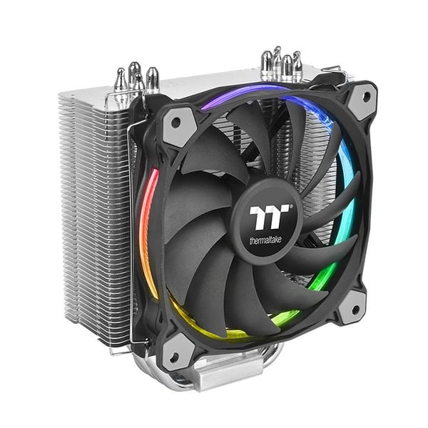 Thermaltake Riing Silent 12 RGB Sync Edition Processor Køler 12 cm Sort, Metallic