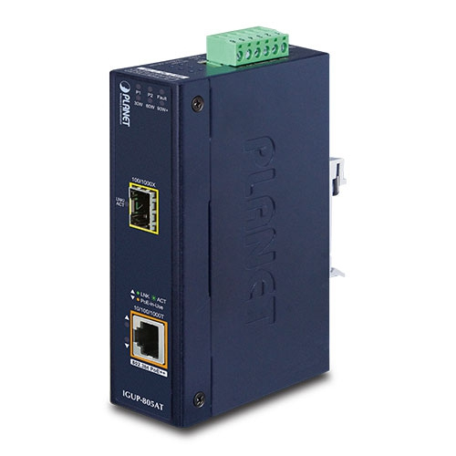 PLANET IGUP-805AT netværksomformer til medie 1000 Mbit/s Blå PLANET IGUP-805AT netværksomformer til medie 1000 Mbit/s Blå