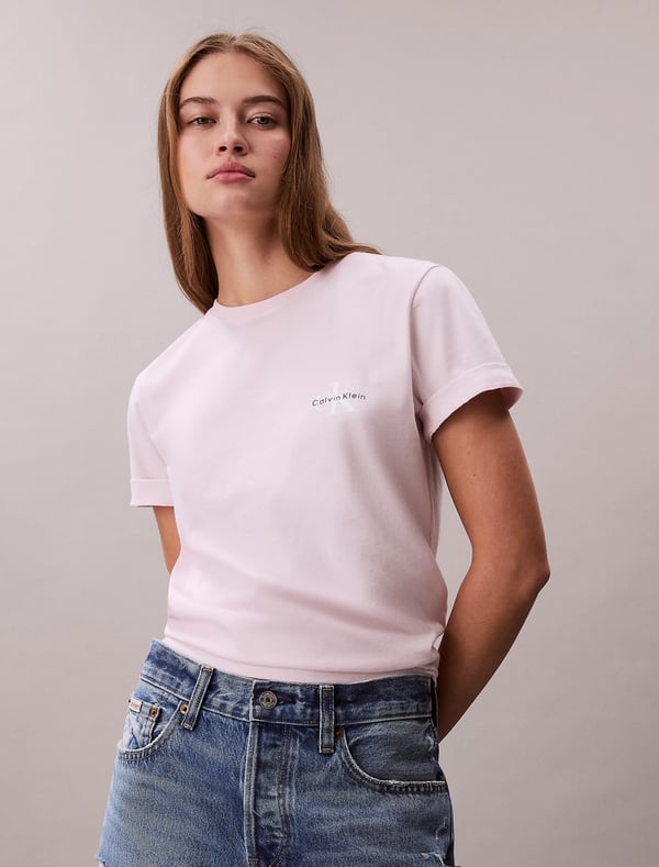 Pikkukuva 3 / 6: Calvin Klein LV047C905G8Z6 T-paita Rib-knit neckline Puuvilla