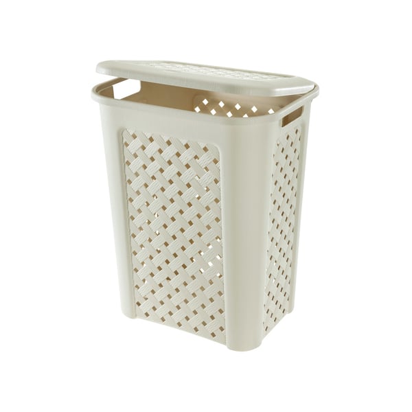 Miniatyrbild 1 av 3: Tontarelli Arianna tvättkorg 50 l Rektangulär Polypropylen (PP) Beige