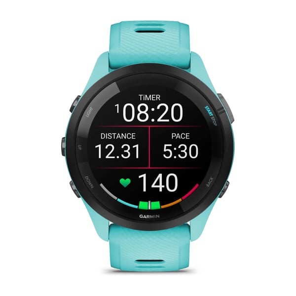 Pikkukuva 6 / 8: Garmin Forerunner 265 3,3 cm (1.3") AMOLED 46 mm Digitaalinen 416 x 416 pikseliä Kosketusnäyttö Musta, Sininen Wi-Fi GPS (satelliitti)