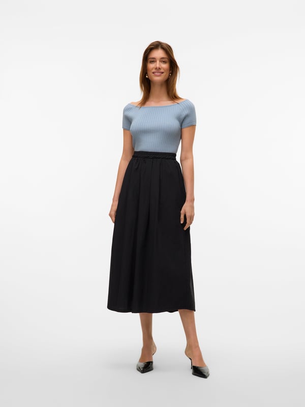 Vero Moda VMPOPPY Top Tanktop Bådhals Kort ærme