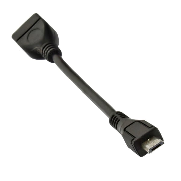 Miniatyrbillede 2 af 3: Akyga AK-AD-09 USB-kabel USB 2.0 0,15 m USB A Micro-USB B Sort