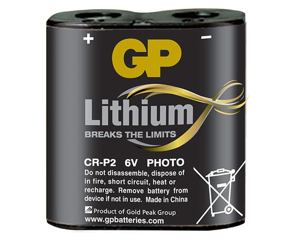 GP Batteri CR-P2 - 6 V - Lithium - 1 stk.