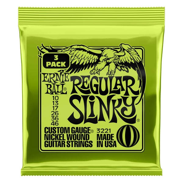 Miniatyrbild 1 av 2: Ernie Ball Regular Slinky Elektrisk 6 styck Stål Gitarr