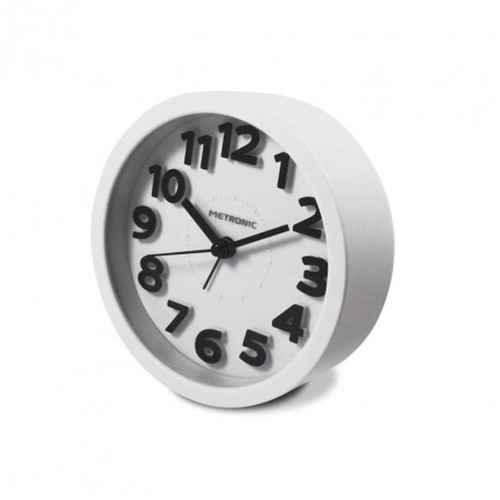 Miniatyrbild 1 av 3: Metronic 477307 väckarklockor Quartz-väckarklocka Vit