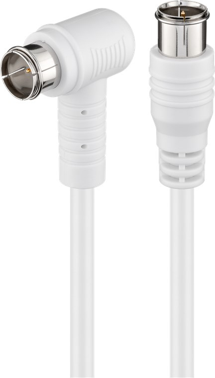 Pikkukuva 2 / 2: Goobay 67350 koaksiaalikaapeli 5 m F plug Valkoinen