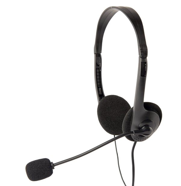 Gembird MHS-123 hovedtelefoner/headset Ledningsført Opkald/musik Sort