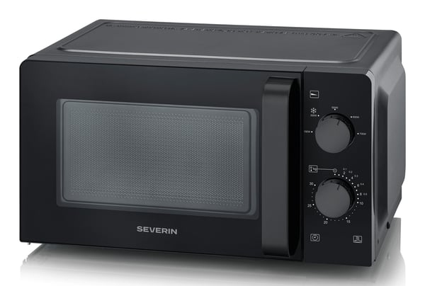 Severin MW 7580 mikrobølgeovn Sort Solo mikroovn Bordplade 19 L 700 W
