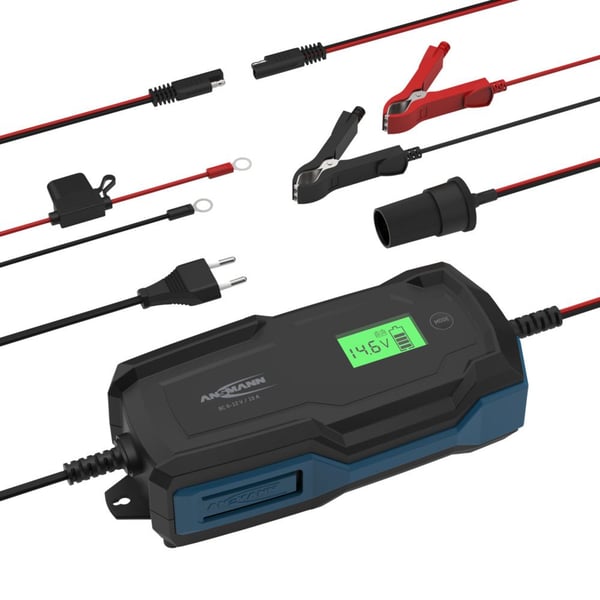 Miniatyrbild 13 av 16: Ansmann 1001-0146 fordonsbatteriladdare 6 - 14 V Svart