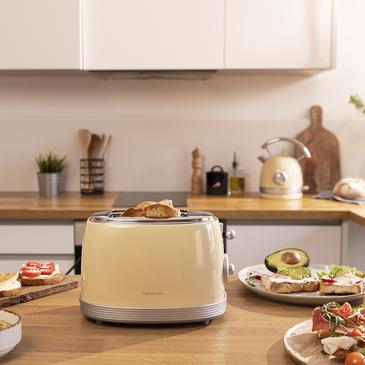 Cecotec Vintage 800 6 2 viipale(i)ta 850 W Keltainen