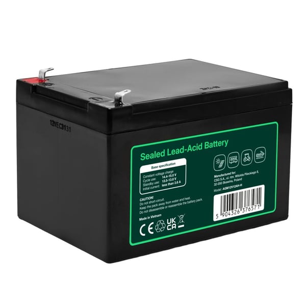 Pikkukuva 3 / 3: Green Cell AGM12V12AH-H UPS-akku Sealed Lead Acid (VRLA) 12 V 12 ah