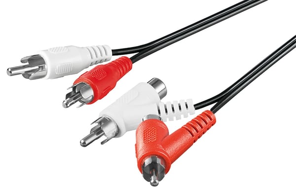 Goobay 50214 ljudkabel 1,5 m 2 x RCA Svart