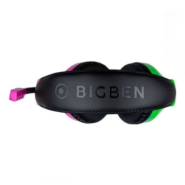 Bigben Interactive Wired Stereo Gaming Headset V1 Ledningsført Spil Sort, Grøn, Lyserød