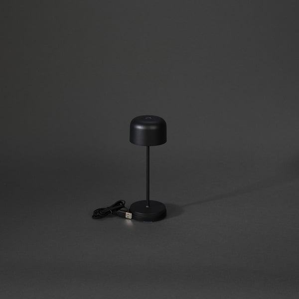 Konstsmide Lille mini bordlampe 2,5 W LED Sort