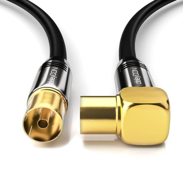 Miniatyrbillede 2 af 5: deleyCON MK525 koaxial kabel 3 m Koaksial Sort