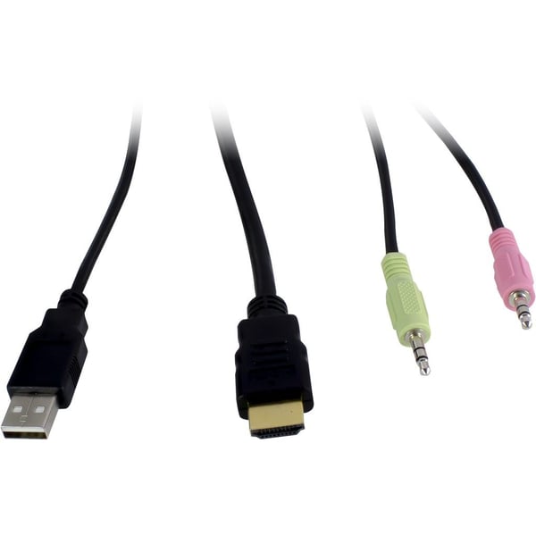Miniatyrbild 3 av 4: Inter-Tech AS-22HA HDMI KVM-switchar Svart