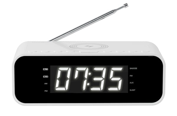 Miniatyrbillede 1 af 7: Thomson CR221I radio Ur Digital Hvid