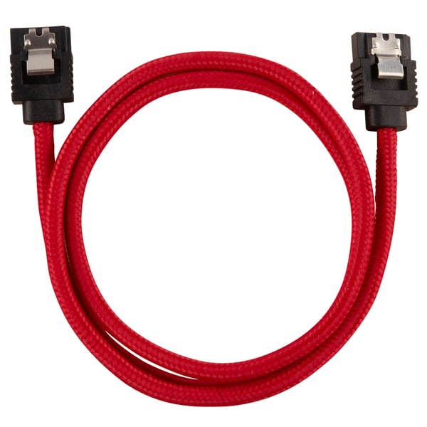 Miniatyrbillede 3 af 3: Corsair CC-8900254 SATA-kabel 0,6 m Sort, Rød