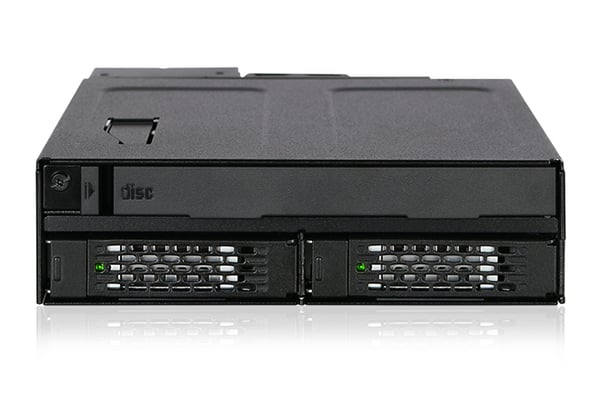 Icy Dock MB602SPO-B drive bay-paneler Svart