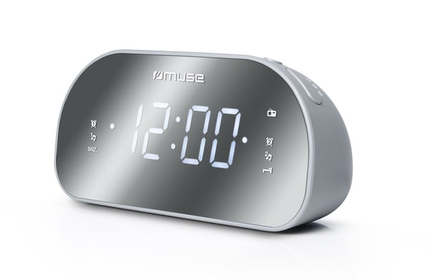 Muse M-170CMR radio Kello Digitaalinen Peili, Valkoinen