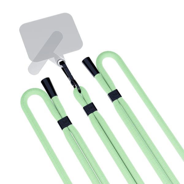 Miniatyrbillede 13 af 13: 3MK EasyClip strop Mobiltelefon Nylon, Zink Sort, Grøn