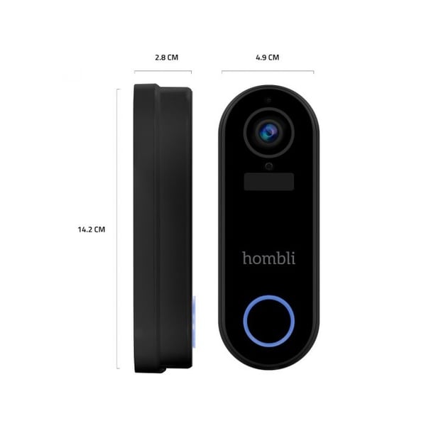 Pikkukuva 6 / 9: Hombli Smart Doorbell Pack Musta, Valkoinen