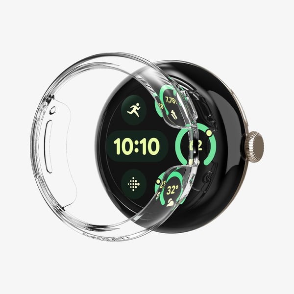 Miniatyrbillede 1 af 8: Spigen Pixel Watch 3 (41mm) Case Transparent Polykarbonat (PC)