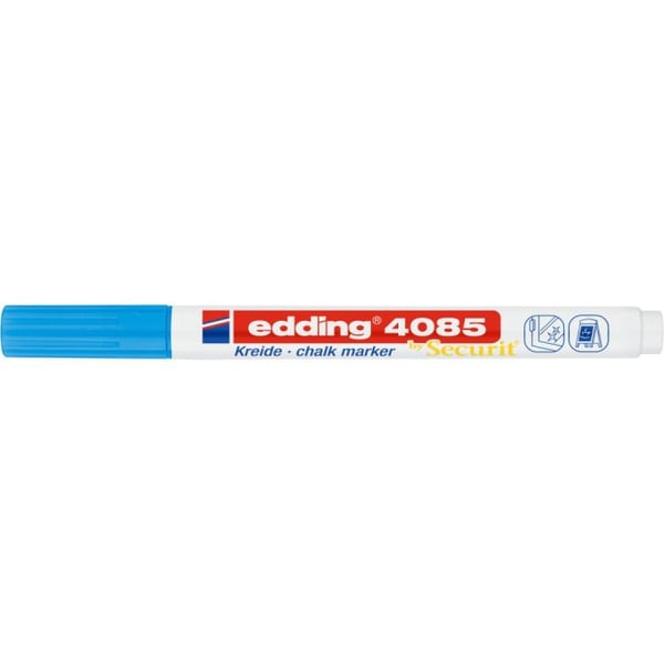 Edding 4085 kridt markør Kugle Lyse Blå 1 stk