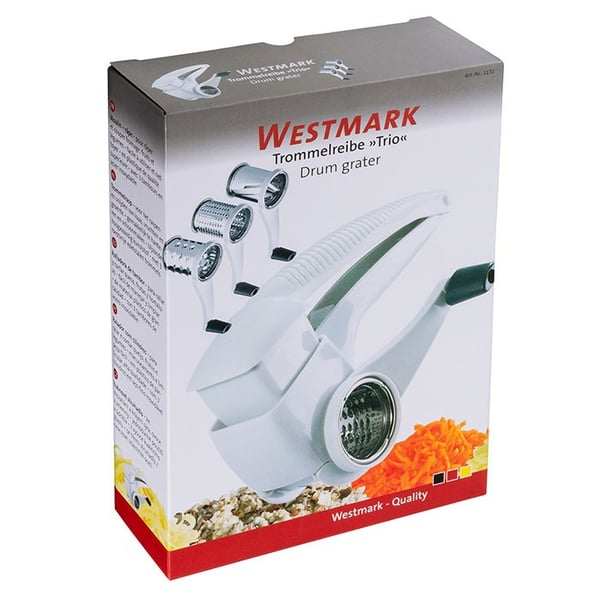 Westmark Trio Roterande rivjärn Svart, Vit