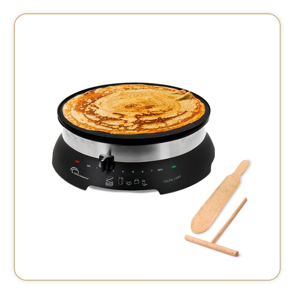 Miniatyrbillede 1 af 5: Little Balance Celtic Chef pandekage- og crepes-maskine 1 pandekage(r) 1300 W Sort