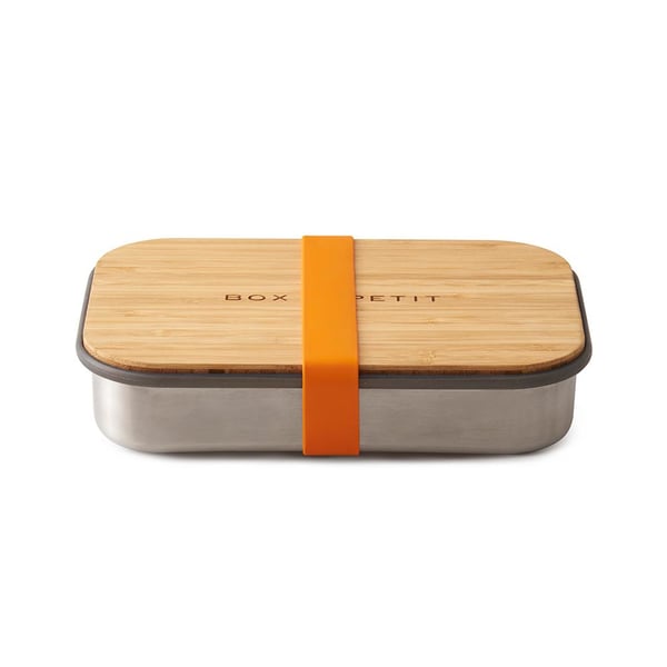 black+blum BAM-SB003 enhed til madopbevaring Rektangulær Kasse Orange, Sølv, Træ 1 stk