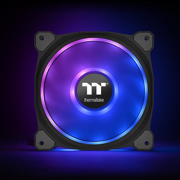 Thermaltake Riing Duo 12 RGB Premium Edition Computerkabinet Ventilator 12 cm Sort