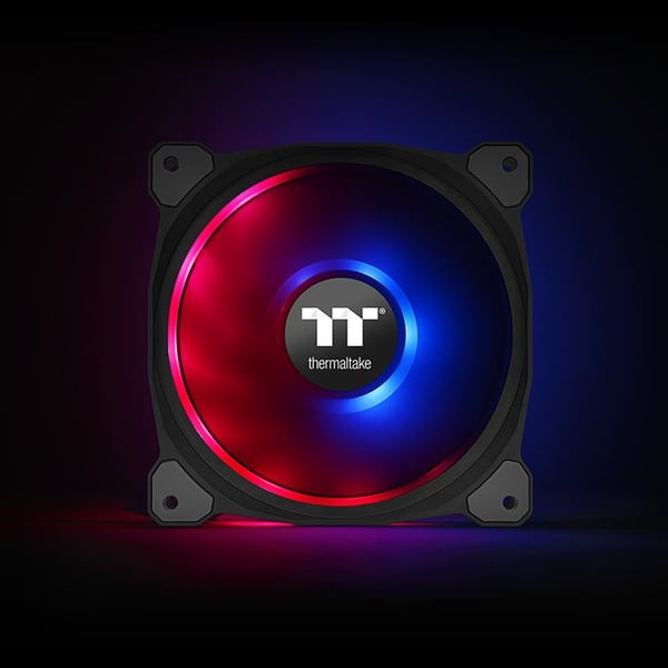 Miniatyrbillede 6 af 14: Thermaltake Riing Duo 12 RGB Premium Edition Computerkabinet Ventilator 12 cm Sort