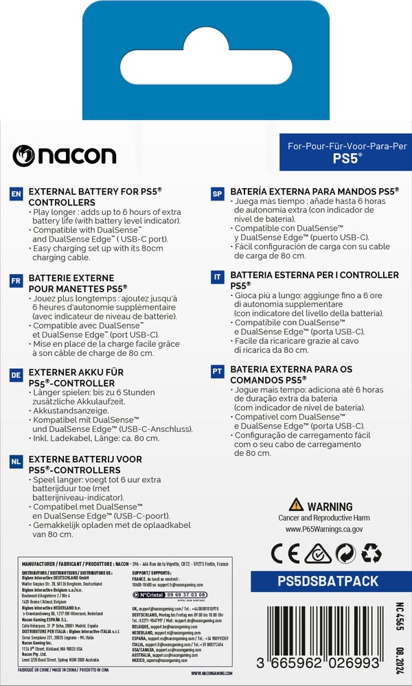 NACON External Battery Peiliohjaimen akku