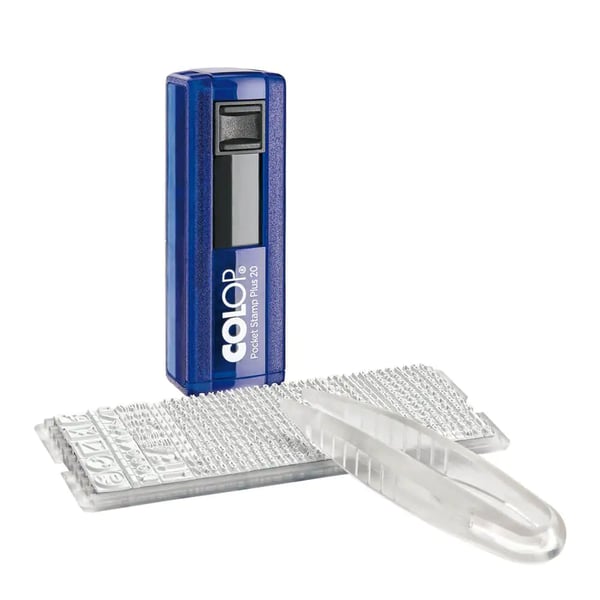 Miniatyrbillede 1 af 3: Colop Pocket Stamp Plus 20 Set Selvfarvende Underskriftsstempel