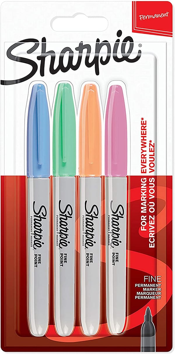 Sharpie 2065402 speedmarker Fibre tip Blå, Grøn, Orange, Lyserød 4 stk
