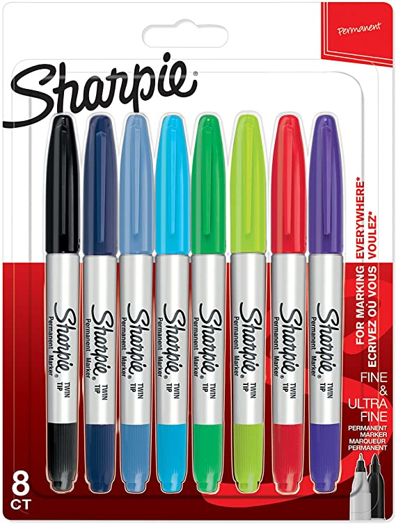 Sharpie 2065409 markeringspennor Multifärg 8 styck