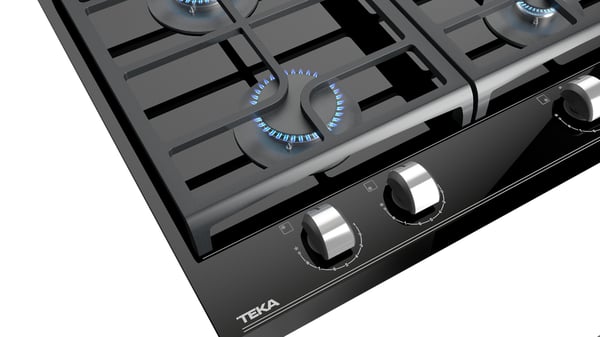 Teka GZC 64300 Sort Indbygget 60 cm Gaskomfur 4 zone(s)