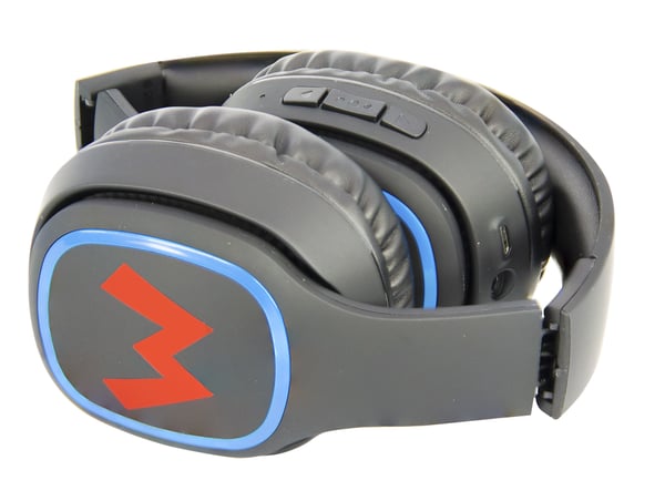 Miniatyrbild 9 av 10: OTL Technologies SM0698 hörlur och headset Trådlös Huvudband Samtal/musik Bluetooth Svart, Blå, Röd