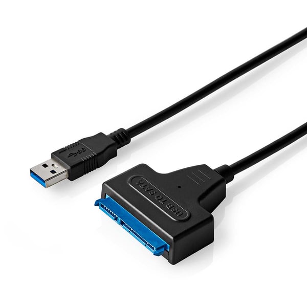 Nedis CCGB75100BK05 kabelomvandlare (hane/hona) USB-A SATA 22-Pin Svart