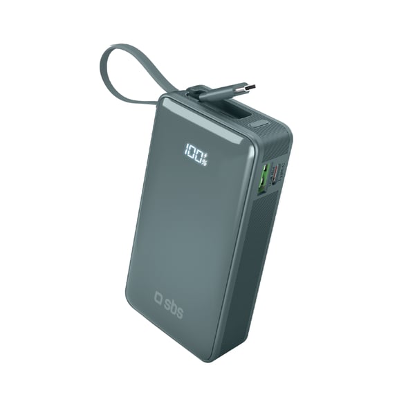 Miniatyrbillede 1 af 3: SBS TTBB10000LCDTCPD20A powerbank 10000 mAh Lyse Blå