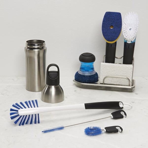 Miniatyrbillede 5 af 6: OXO 1329080MLNYK flaskebørste Sort, Blå, Hvid