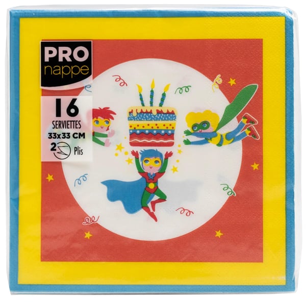 Miniatyrbild 1 av 8: PRONAPPE 62360I näsdukar 16 styck Multifärg