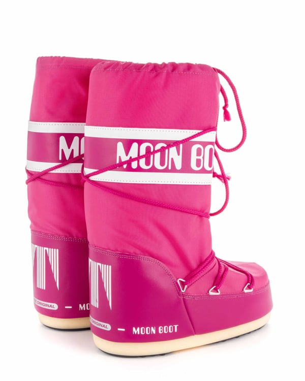 Miniatyrbillede 3 af 5: Moon Boot Nylon Snestøvler Hunstik Rød